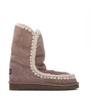 Mou Grijze Winterlaarzen met 3 cm Hak - Dames - Schoenen - Grijs - Maat: 38 EU Su&egrave;de