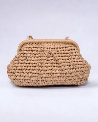 Urban Expression Womens Adelaide Woven Clutch Bag In Natural