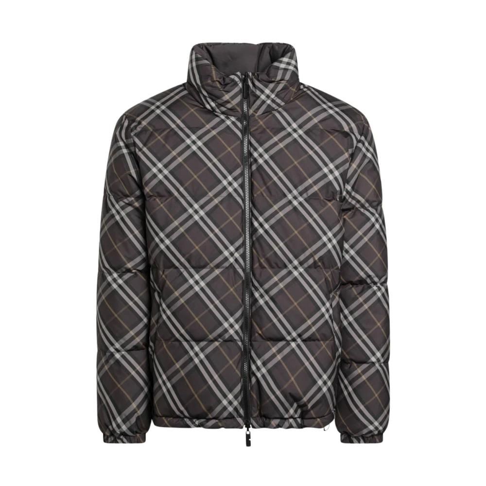 Burberry Homme, Vestes, Noir, Taille: M Reversible Check Snowdon