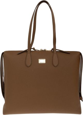 Dolce & Gabbana Vittoria Bag - Dames - Shoppers - Bruin - ONE Size - Leer - Tassen