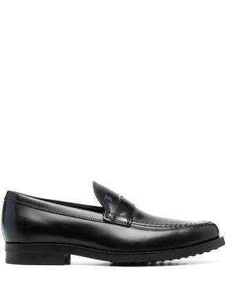 Tod's classic Penny loafers - men - CALFSKIN/CALFSKIN/Rubber - 10.5 - Black