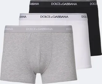 Dolce & Gabbana Set de 3 b&oacute;xer briefs de jersey de algod&oacute;n