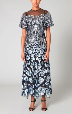 Temperley London Piper Gown in Midnight at Nordstrom, Size 10