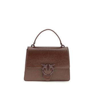 Pinko Brown Lamb Ovis Aries Aries Womens Handbag