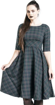 Hell Bunny Peebles 50S Dress Green