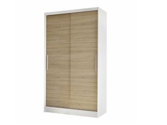 Mirjan24 Mobilier1 - Armario Closico 162, Blanco + Roble Sonoma, 200x100x58cm, Puertas De Armario: Correderas, N&uacute;mero De Estantes: 0