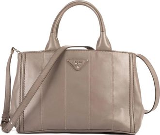 Prada Borsa tote in pelle - Toni neutri