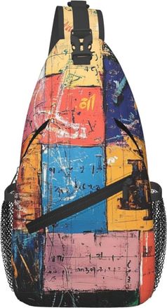 Generic Math Chest Bag Trendy Sling Bag Adjustable Crossbody Bags For Casual Women Camping