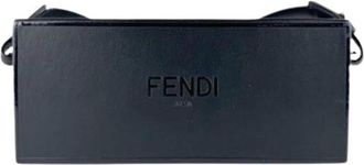 Fendi Vintage, unisex, Zwart, ONE Size, Leer, Pre-owned Vintage Leren Schoudertas