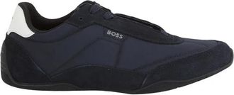 HUGO BOSS Jaylen Lage Veterschoen - Heren - Sneakers - Blauw - 39 EU - Leer - Schoenen