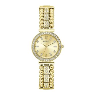 Guess Gouden RVS Armbandhorloge - Dames - Horloges - Geel - ONE Size - Accessoires