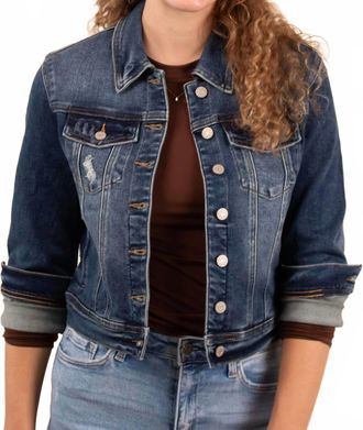 Judy Blue Classic Denim Button Jacket In Blue