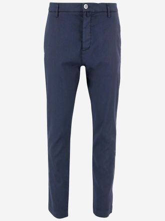 Jacob Cohen Stretch-Hose aus Baumwolle und Leinen