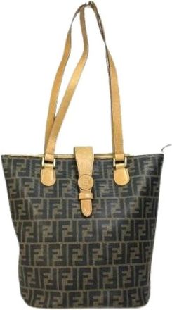 Fendi Pre-owned Fabric Tote Bag - Dames - Vintage Shopper - Bruin - ONE Size - Vintage