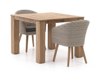 Intenso Furniture Intenso Tropea/ROUGH-X 100cm dining tuinset 3-delig