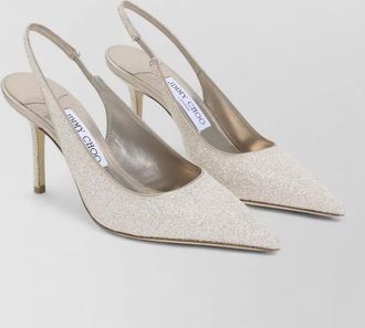 Jimmy Choo London love 85 slingback pumps glitter finish
