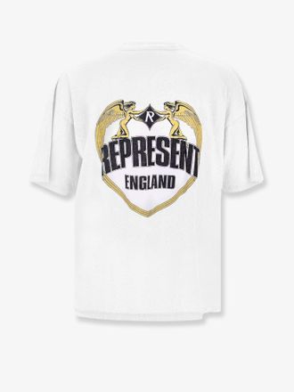 Represent Mens Cotton T-Shirt With Distressed Effect White T-Shirts And Polos