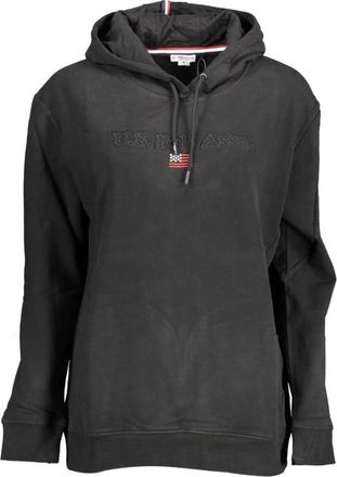 U.S.Polo Association Hooded Sweatshirt - Dames - Hoodies - Zwart - L - Katoen - Hoodies & sweatvesten