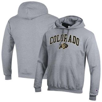 Champion Mens Champion Heather Gray Colorado Buffaloes Arch Over Logo Pullover Hoodie at Nordstrom, Size Medium