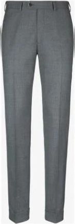 Emporio Armani Slim Fit Wool Chinos - Heren - Chinos - Grijs - L - Wol - Broeken