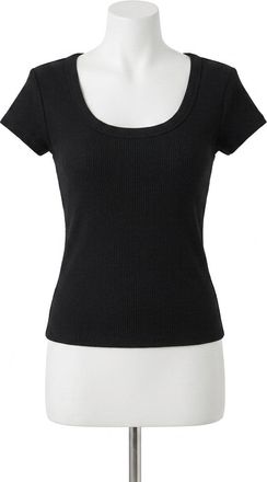 Z Supply Leisurely Scoop Neck Tee In Black