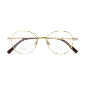 Dior CDDIAMONDOR3UB300 Round Metal Frame Eyeglasses - Gold