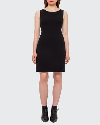 Akris Wool Crepe Double-Hem Dress