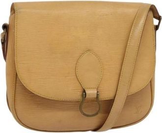 Louis Vuitton Tweedehands leren Louis Vuitton tassen - Dames - Vintage Schoudertas - Beige - ONE Size - Leer - Vintage