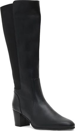 Aquatalia Frisa Waterproof Knee High Boot in Black Leather at Nordstrom, Size 10.5