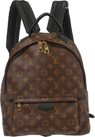 Louis Vuitton Palm Springs Backpack Monogram Canvas Brown Canvas Backpack Bag (Pre-Owned)