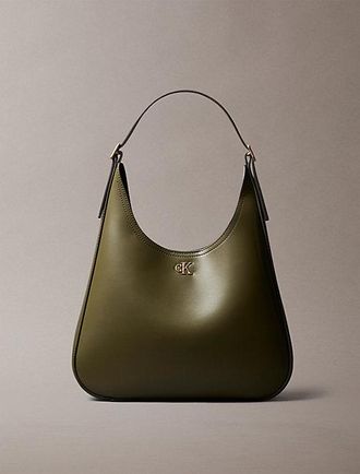 Calvin Klein Bolso De Hombro Curvo Con Herraje Con Monograma