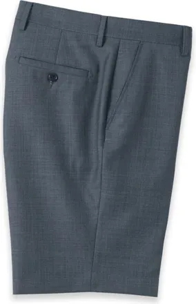 Paul Fredrick Wool Sharkskin Flat Front Shorts