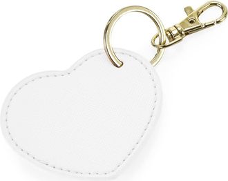 BagBase BG746 Boutique Heart Key Clip - Soft White