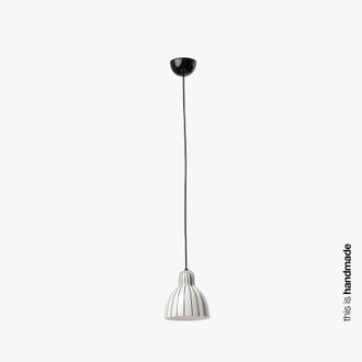 Netlighting Venice Stripes Dome Pendant Lamp in Black