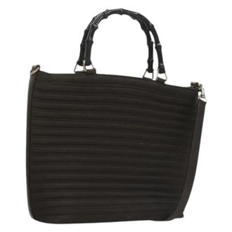 Gucci Pre-owned Vintage Nylon Handtas - Dames - Vintage Handtas - Bruin - ONE Size - Nylon - Vintage