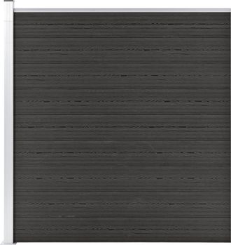 vidaXL Valla De Jard&iacute;n De Wpc Gris 175x186 Cm Vidaxl