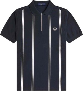 Fred Perry Hombre, Camisetas, Azul, Talla: S