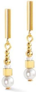 Coeur de Lion Shimmering Princess Pearls Gold Earrings in White at Nordstrom