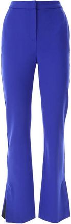 Karl Lagerfeld Elegante Blauwe Punto Broek - Dames - Wijde Broeken - Blauw - M - Broeken