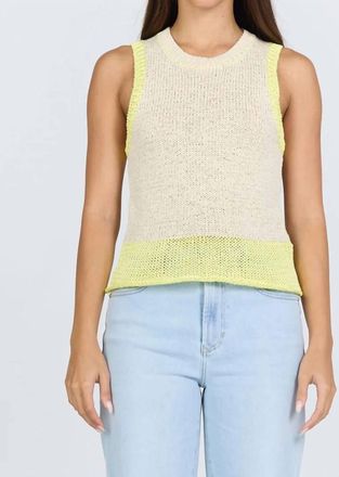 Dear John Denim Bayla Sleeveless Sweater In Khaki