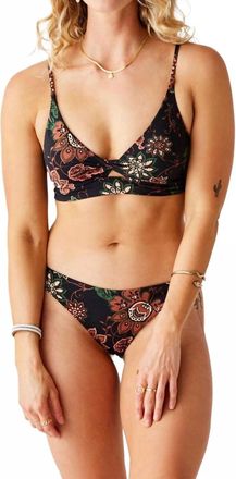 Carve Designs Womens Sanitas Skimpy Reversible Bikini Bottom In Taj Black