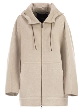 Max Mara Abrigo estilo sudadera de cachemira pura de doble capa Gradi de Maxmara