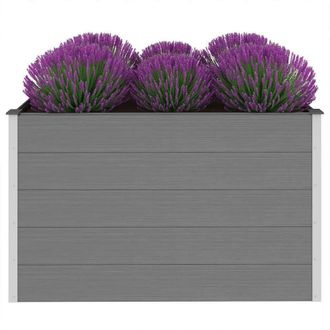 Berkfield Home Garden Raised Bed WPC 150x100x91 cm Grey | Size: 150 x 100 x 91 cm