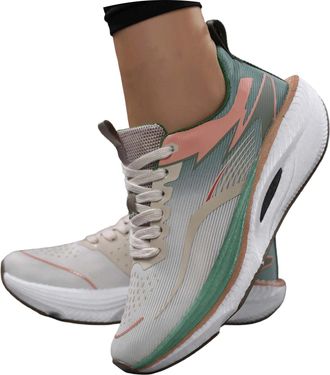 Generic 2026 Running Shoes Fashion Sneakers Breathable Soft Cushioned Warm Lace Up Casual Sports with Non Slip Rubber Sole (Green, 8.5)