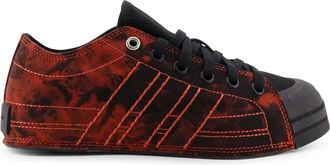 Yohji Yamamoto Zwarte Sneakers met All-Over Print - Dames - Sneakers - Zwart - 37 1/2 EU - Schoenen