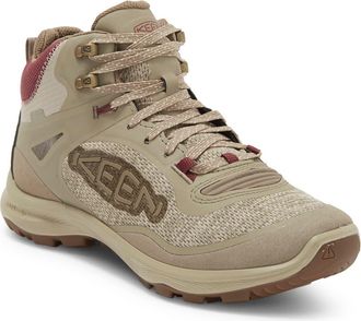 Keen Terradora Flex Mid Waterproof Hiking Boot in Plaza Taupe/Windsor Wine at Nordstrom Rack, Size 10.5