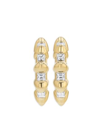 Lizzie Mandler 18kt yellow gold Bubble diamond earrings - women - Diamond - One Size
