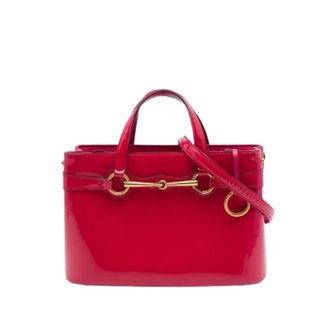 Gucci Pre-owned Satchel - Dames - Vintage Handtas - Rood - ONE Size - Leer - Vintage