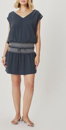 Splendid Ginger Smocked Minidress in Mood Indigo Blue at Nordstrom, Size X-Small