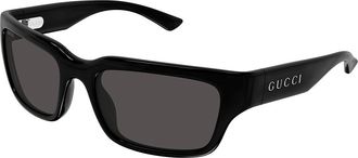 Gucci GG2240S 005 Mens Sunglasses Black Size 58 - Free RX Lenses - Free RX Lenses